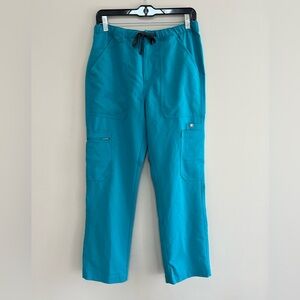 FIGS Men's Cairo Cargo Scrub Pants in Limited Edition Teal #1773, size M/S
